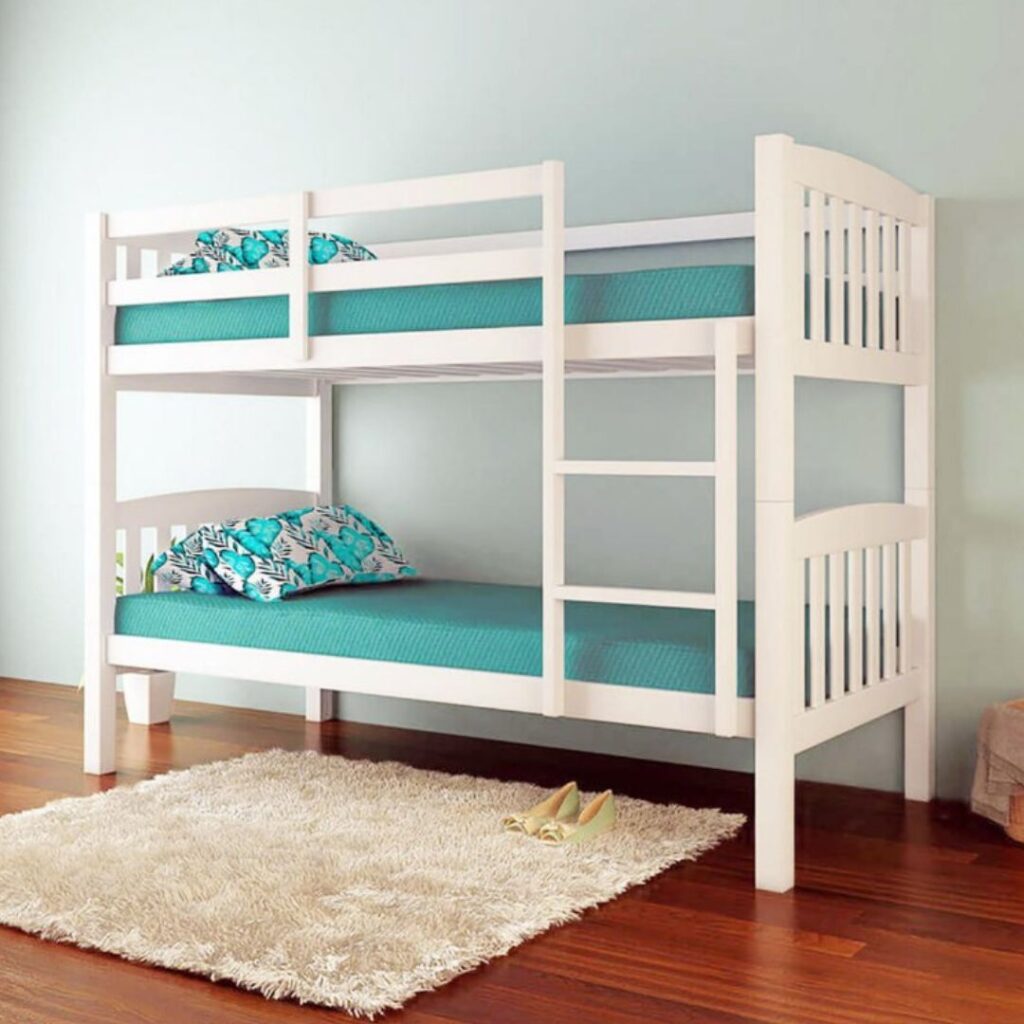 Dante 2-in-1 Solid Pine Timber Bunk Bed
