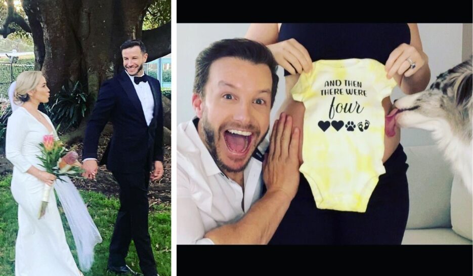 Luke Jacobz wedding to Raychel Stuart and surprise news the couple are expecting their first child. 