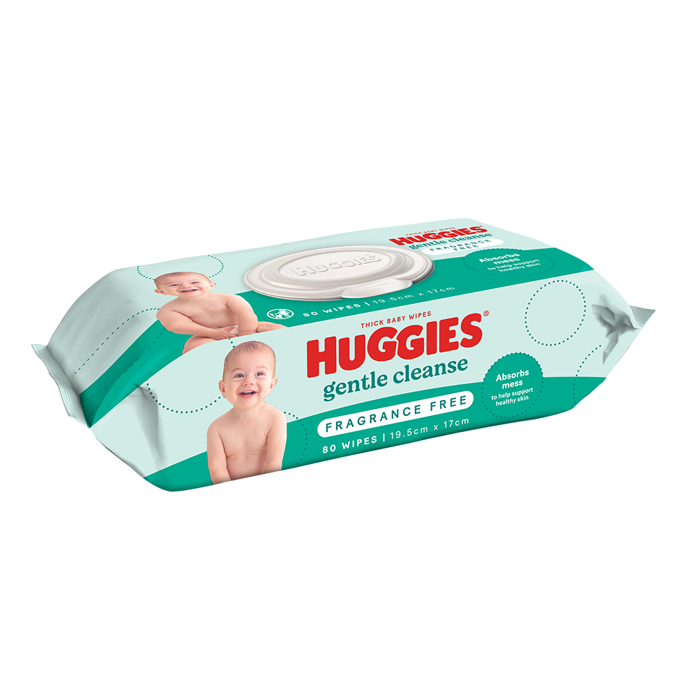 Huggies Gentle Cleanse Baby Wipes Fragrance Free