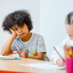 boy struggling school work