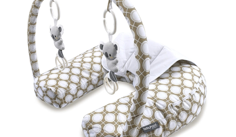 babyhood Nursing Pillow with Toy Bar Bounty Parents
