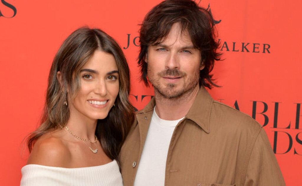 Nikki Reed and Ian Somerhalder on the red carpet.