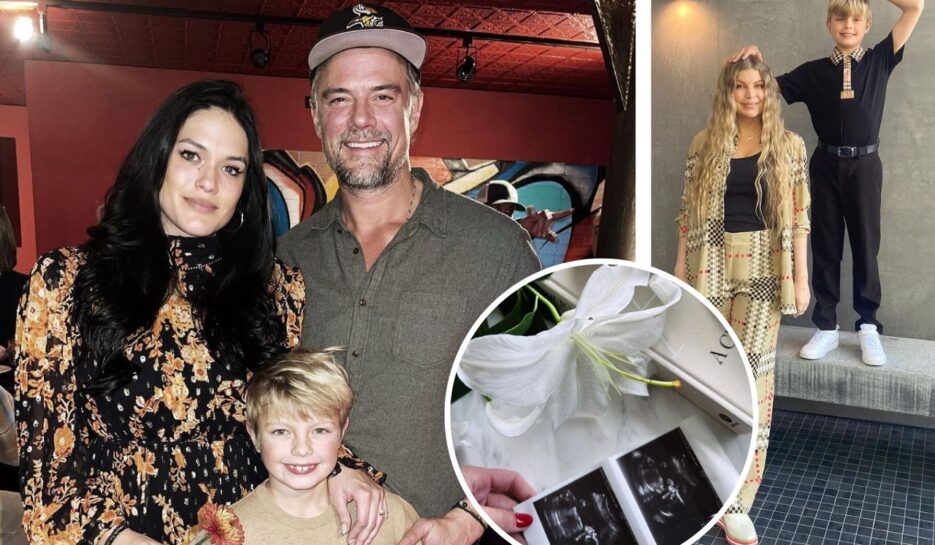 Josh Duhamel pregnancy announcment with new wife Audra Mari and ex Fergie's reaction.