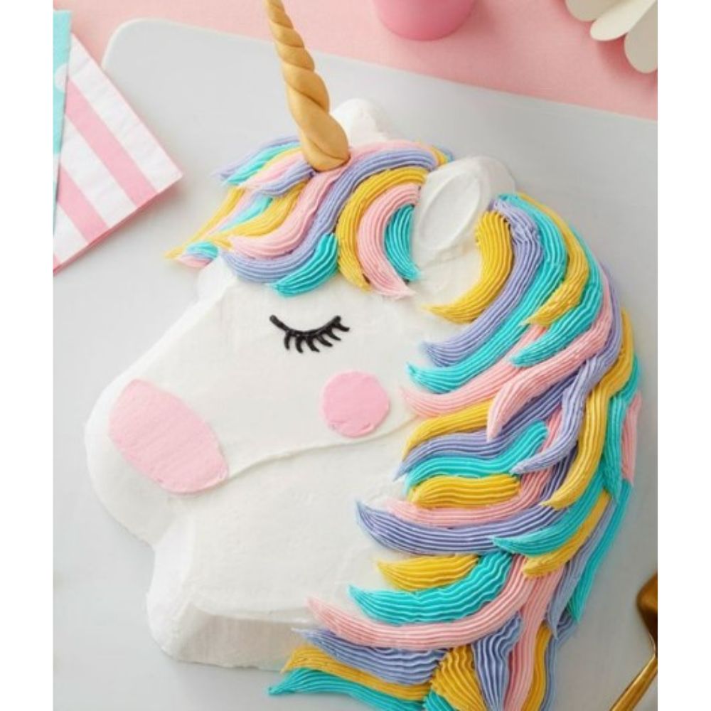 Unicorn cake with cake tin mould