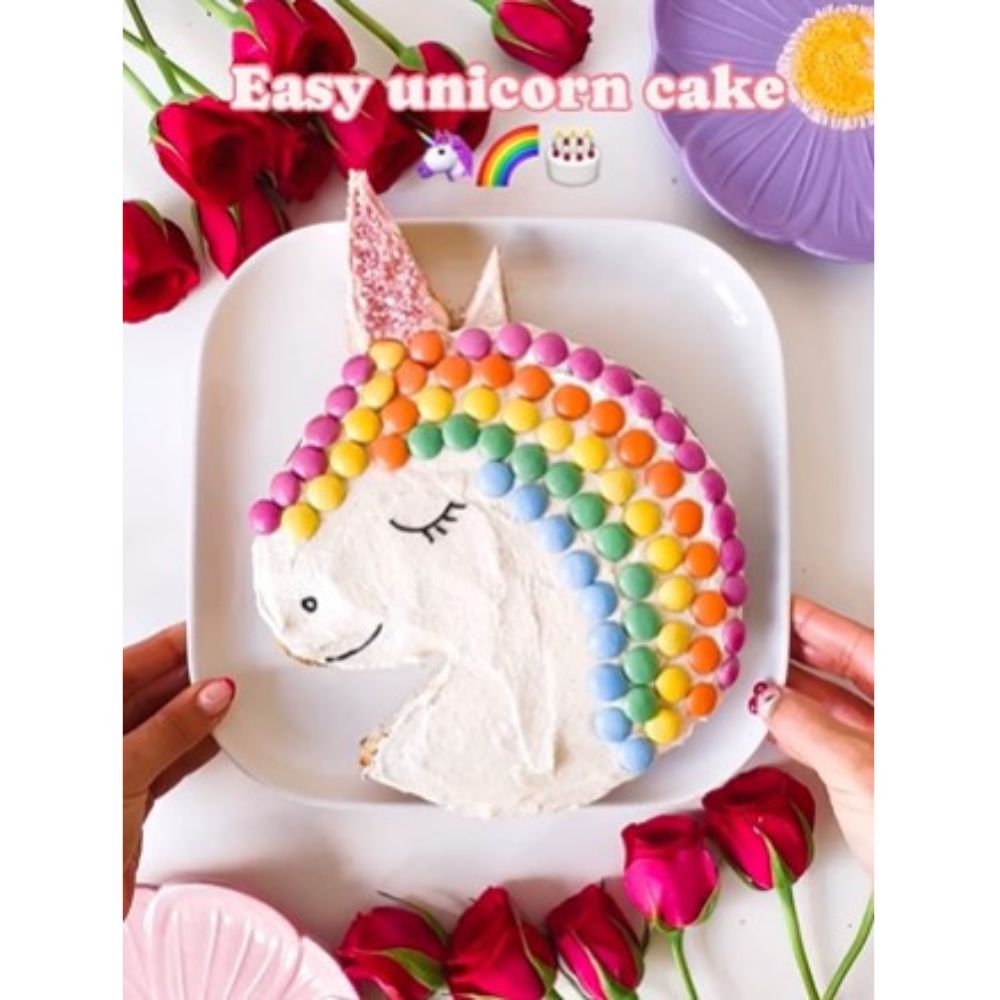 Unicorn Smarties Cake