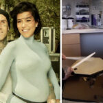 Kourtney Kardashian and Travis Barker plus Travis Barker drumming in the birth suite.