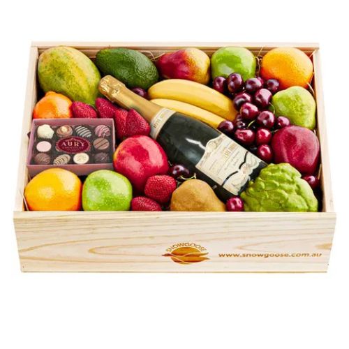 Mixed Fruit, Bubbly & Fine Chocolates Large
