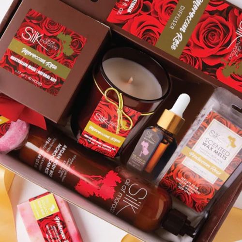 Silk Oil of Morocco: Silk Luxe Day Spa Collection Hamper - Moroccan Rose