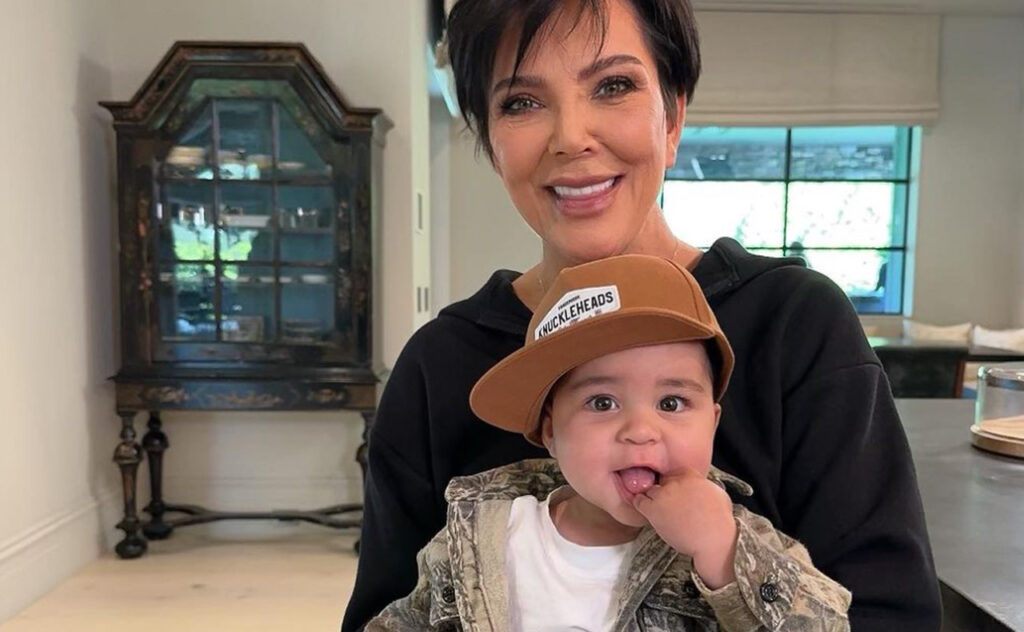 Kris Jenner's grandchildren - pictured here with Tatum.