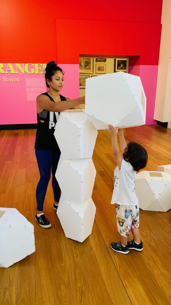 Mother and child experiencing the Museum of Brisbane Kids Program
