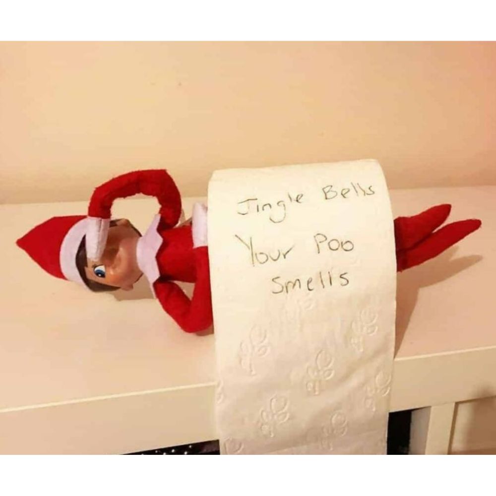 Elf on the shelf Jingle Bells, your poo smells