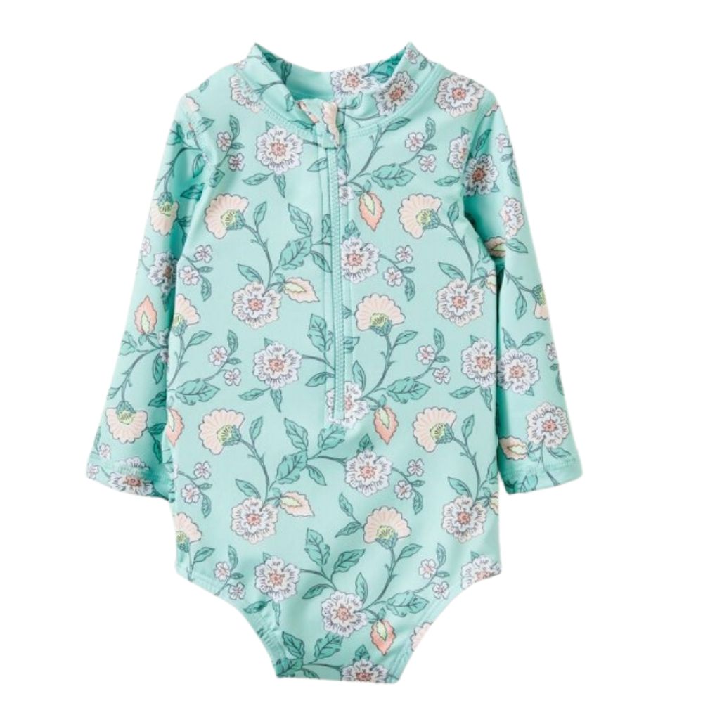 Lucy Long Sleeve Ruffle Back Swimsuit