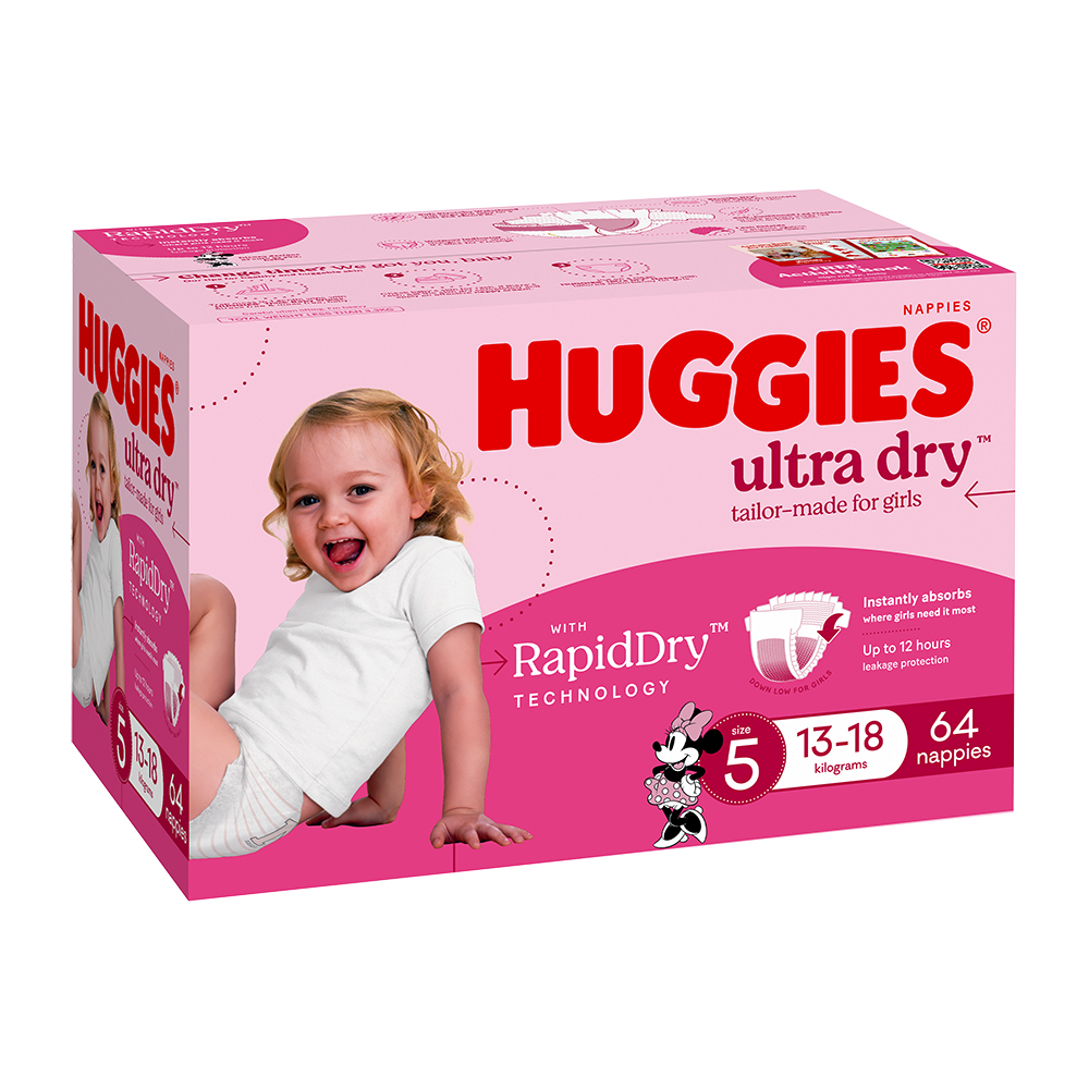 Huggies Ultra Dry Nappies for Girls