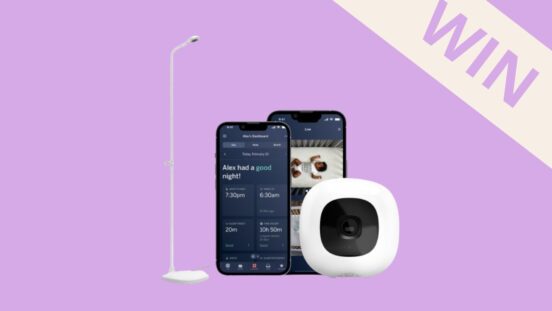 Nanit baby monitor camera with floor stand