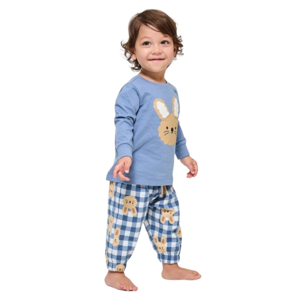 Baby Bunny Cotton Long Sleeve Pyjama Set Blue, Target

