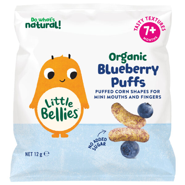 Little Bellies Organic Blueberry Puffs | Bounty Parents