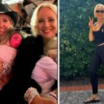 Carrie Bickmore and Fifi Box with daughters at Taylor Swift concert