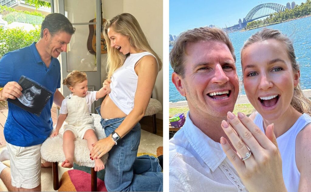 Sunrise Sam Mac and Rebecca James announce baby news
