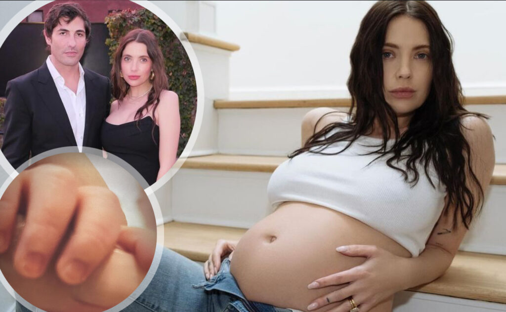 Ashley Benson and Brandon Davis with new baby