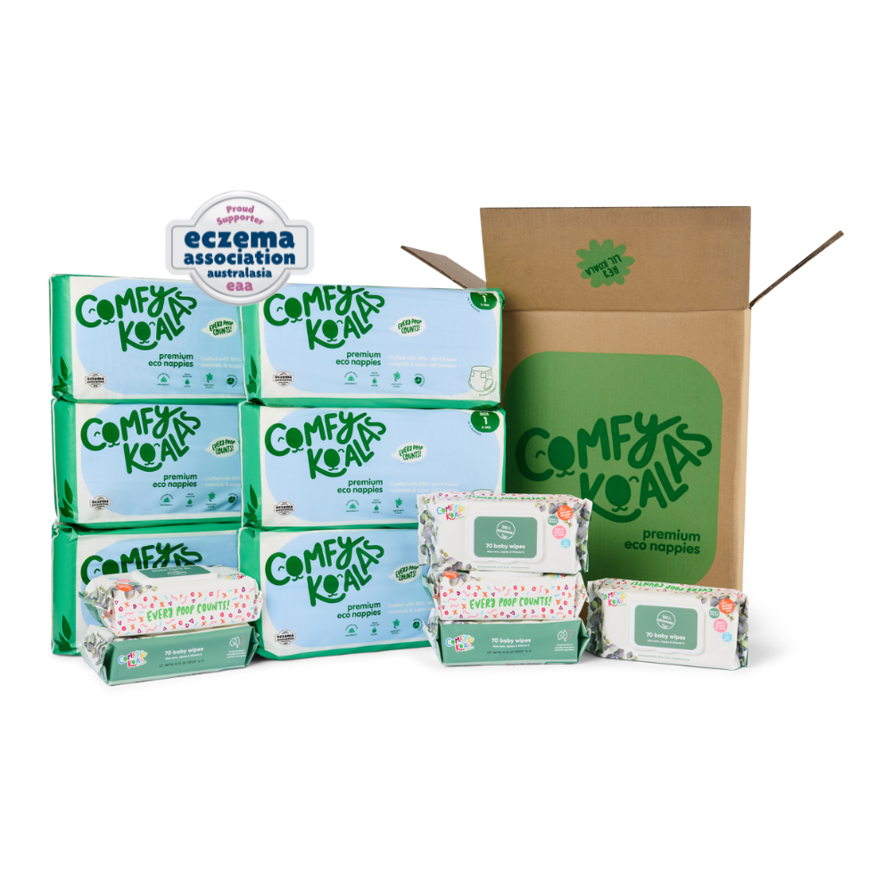 Comfy Koalas Eco Nappies & Wipes Bundle – Subscription
