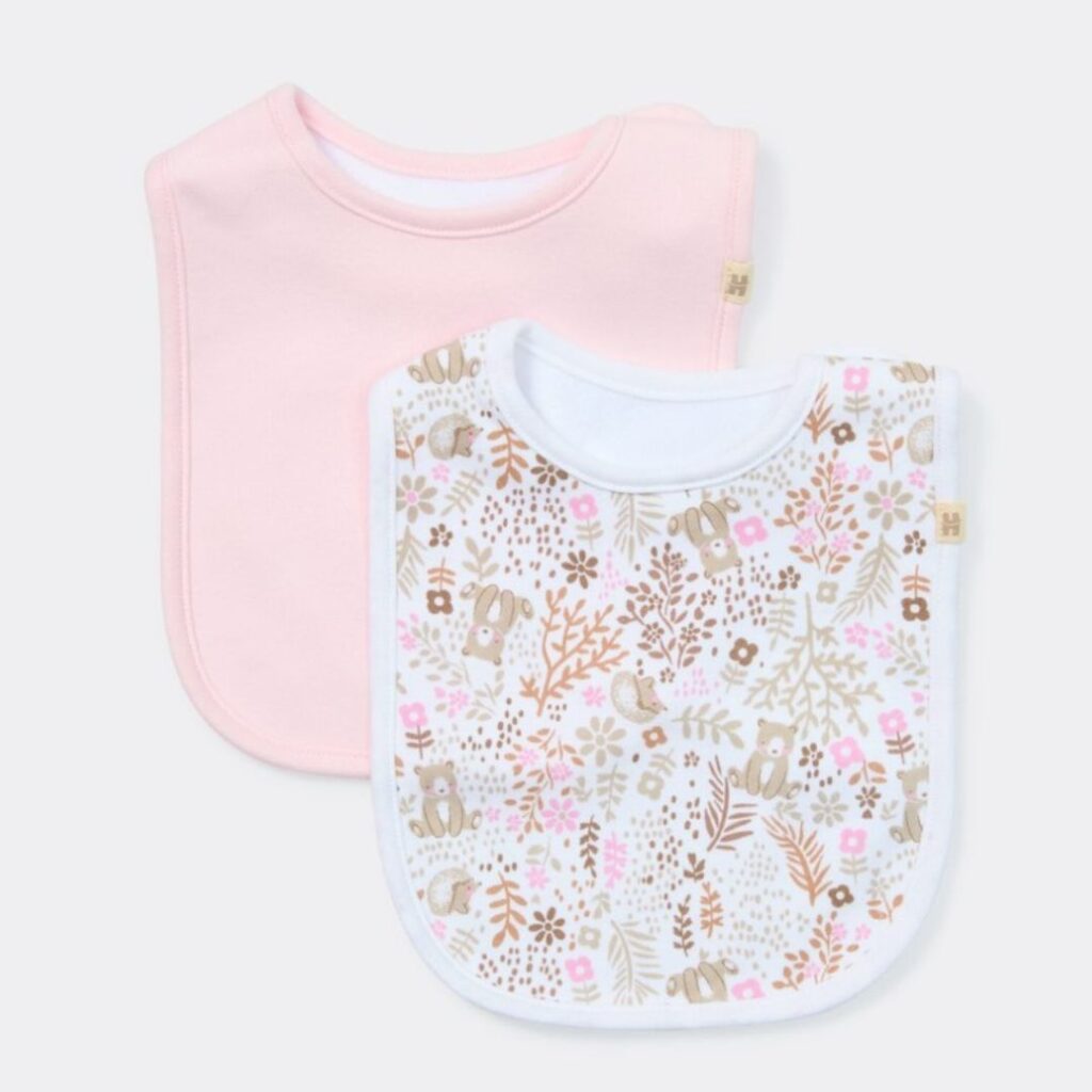 Huggies Baby Organic Cotton Print Bibs 2 Pack