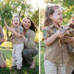 Bindi Irwin, Chandler Powell and Grace Irwin at Australia Zoo