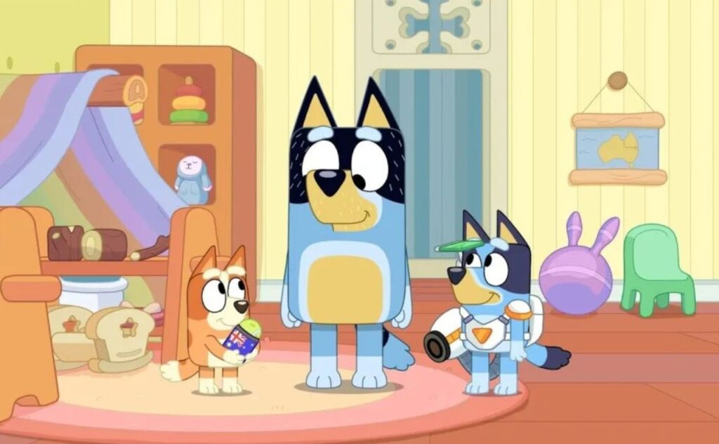 Bluey and Bingo in Surprise