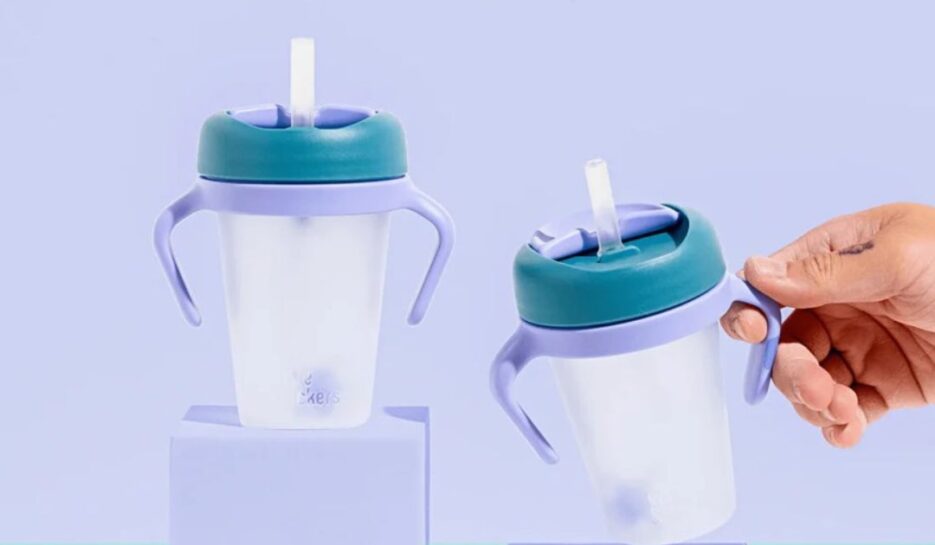 Little Stackers weighted straw sippy cup