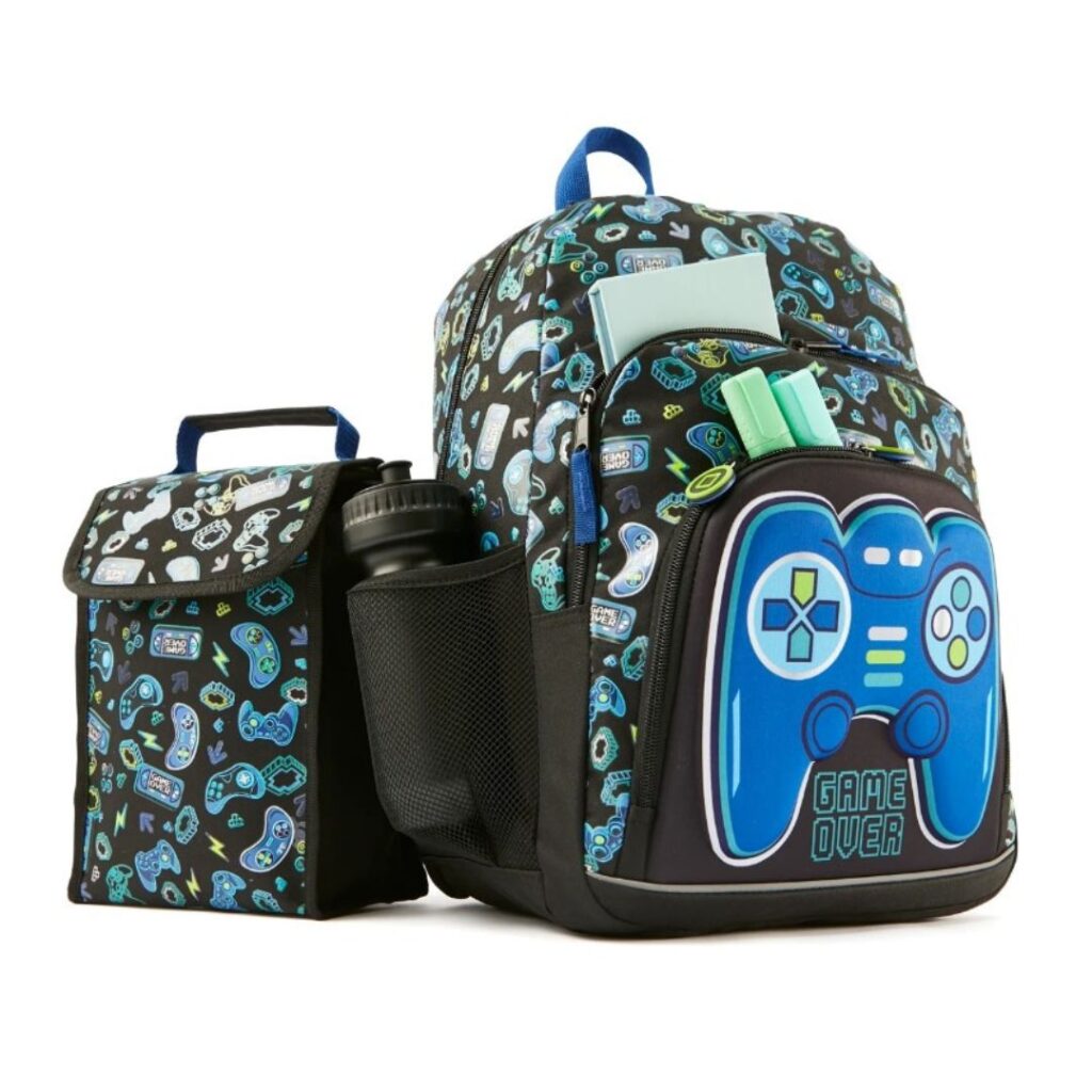 3 Piece Gamer Backpack Set - Anko