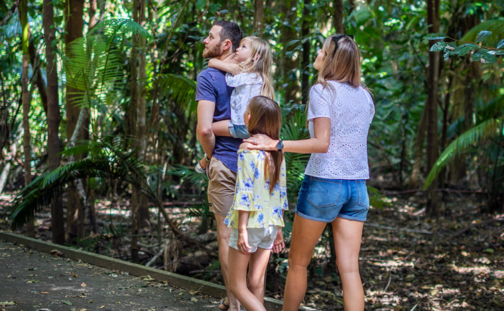 Townsville family exploring Hinchinbrook