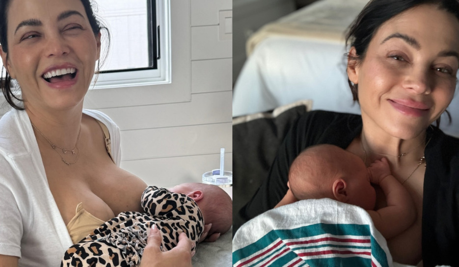 Actress Jenna Dewan breastfeeding her third baby, Rhiannon