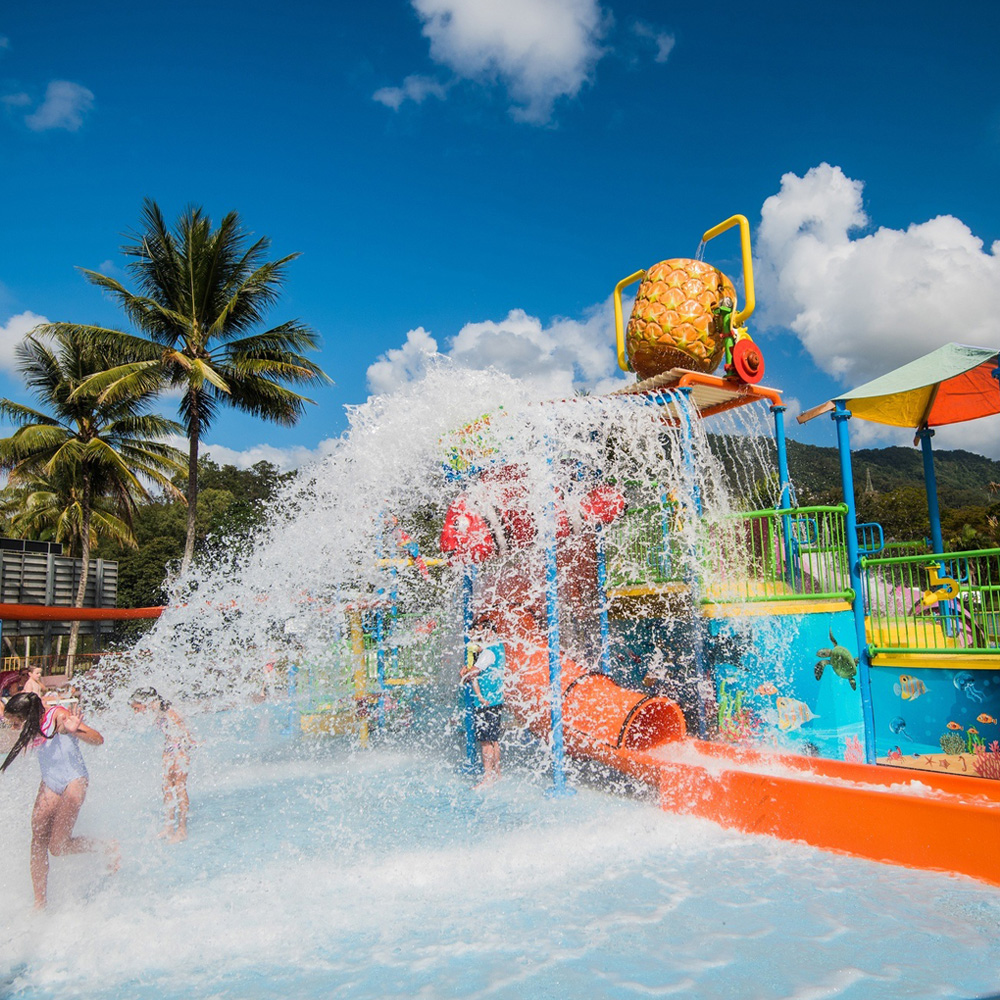 Kids enjoying the water park at BIG4 Ingenia Holidays Cairns Coconut