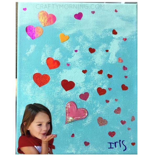 Mother's Day blow kisses craft