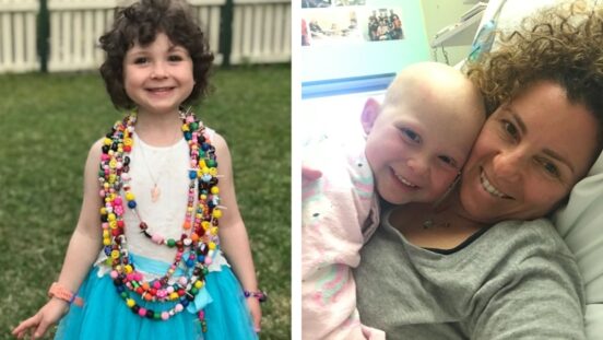 Raya was four years old when she was diagnosed with leukaemia