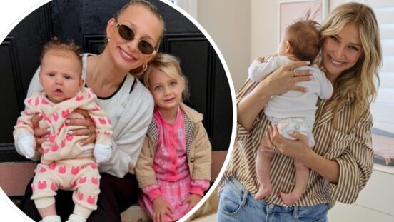 Anna Heinrich with daughters Elle and Ruby