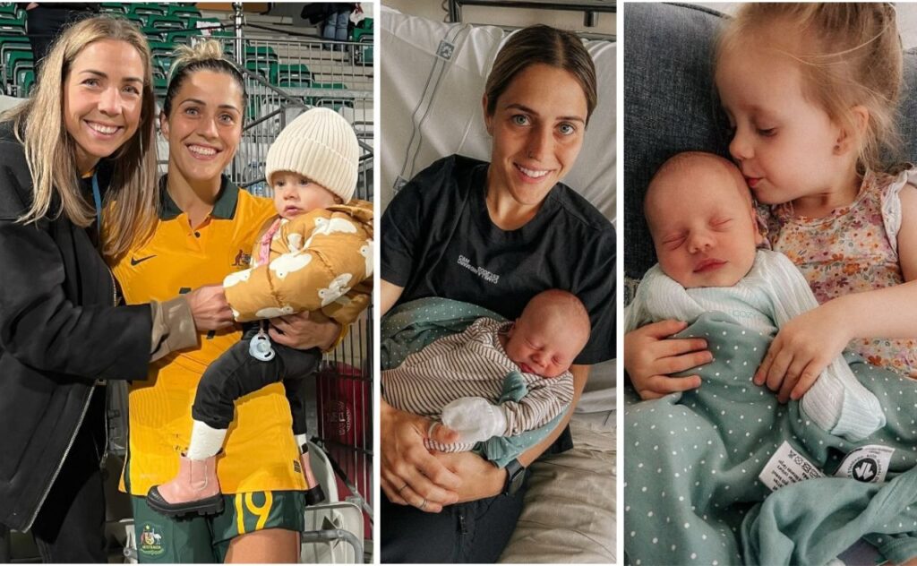 Matildas icon Katrina Gorry welcomes baby with fiancée Clara Markstedt