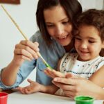 Mother's Day craft: Mother and daughter painting