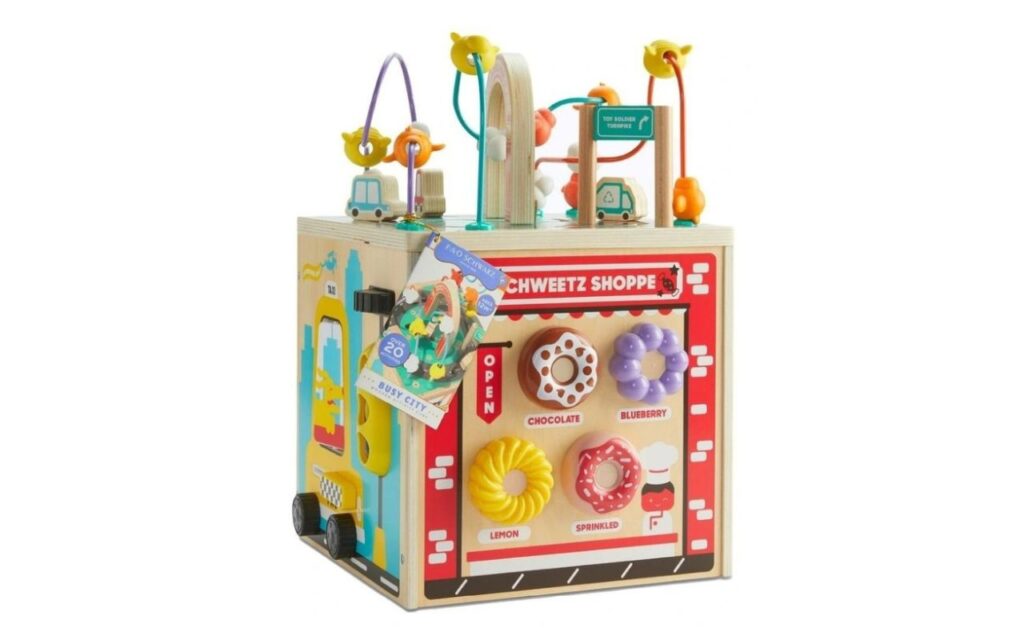 FAO Schwarz Busy City Wooden Activity Cube

