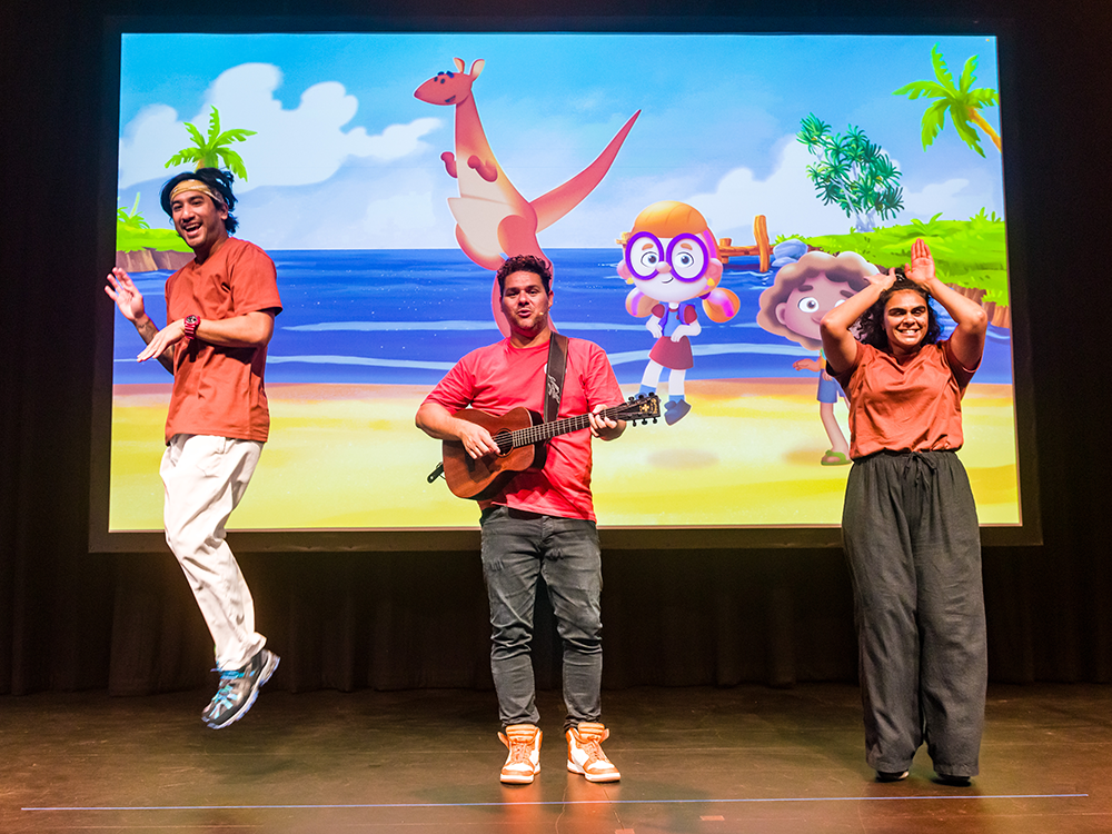 performers at kids takeover Brisbane