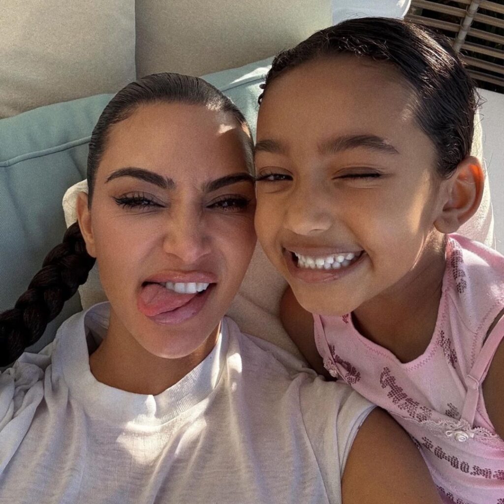 Kim Kardashian with daughter Chicago West