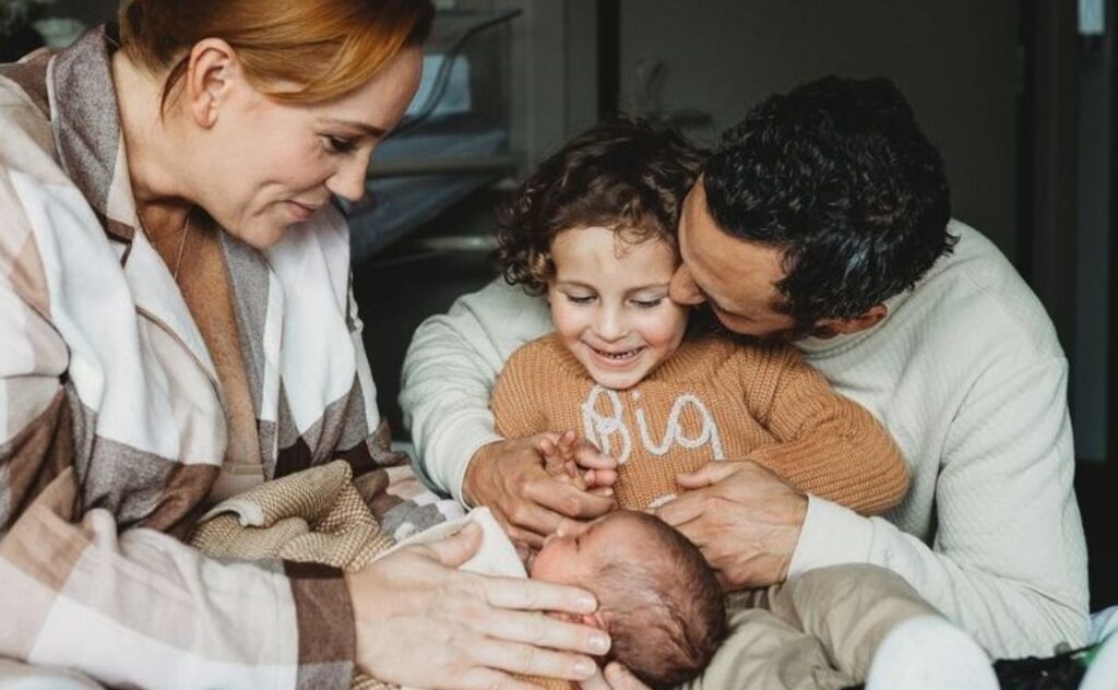 Jules Robinson and Cam Merchant welcome their second child