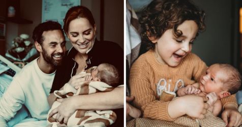 Jules Robinson and Cam Merchant welcome their second child