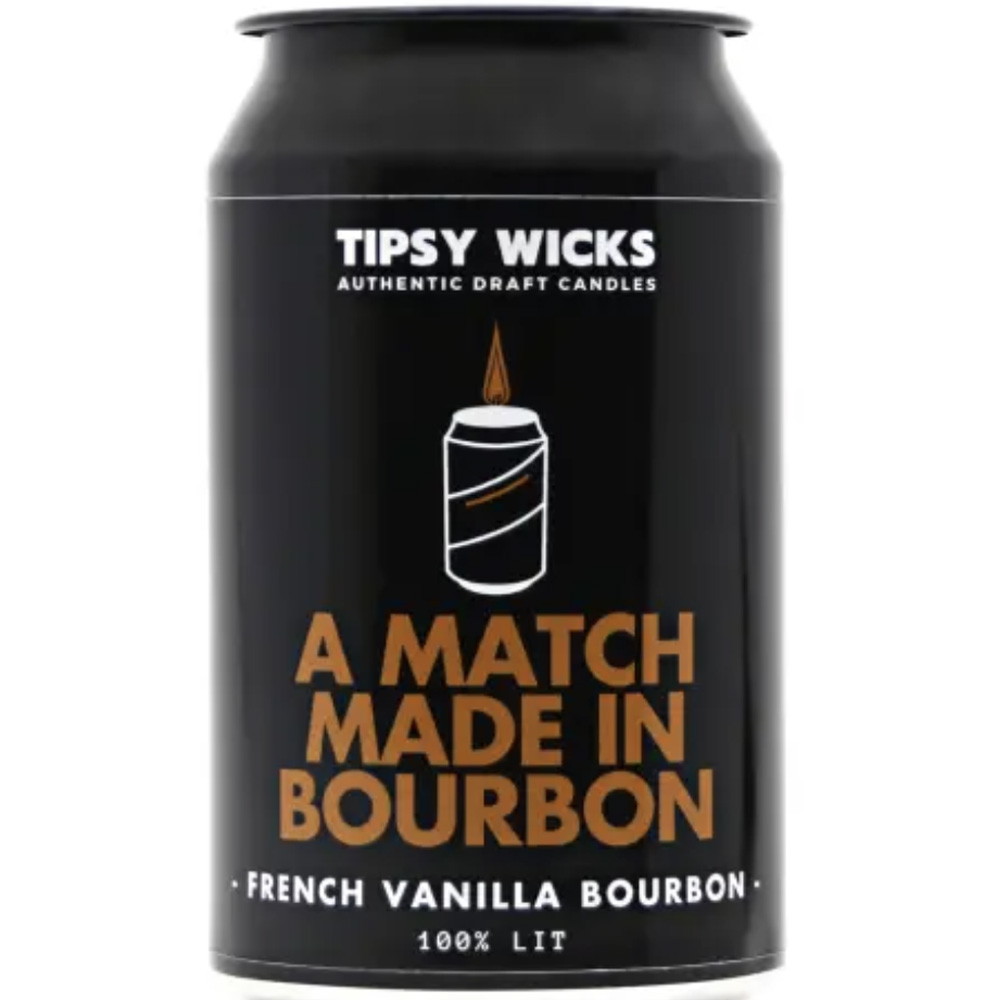 Tipsy wicks bourbon candle