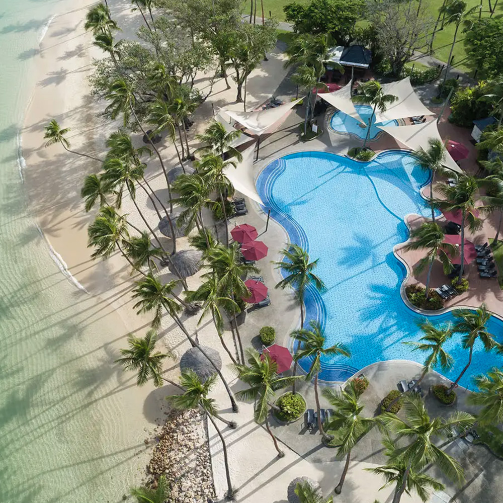 Drone image shangrila Fiji