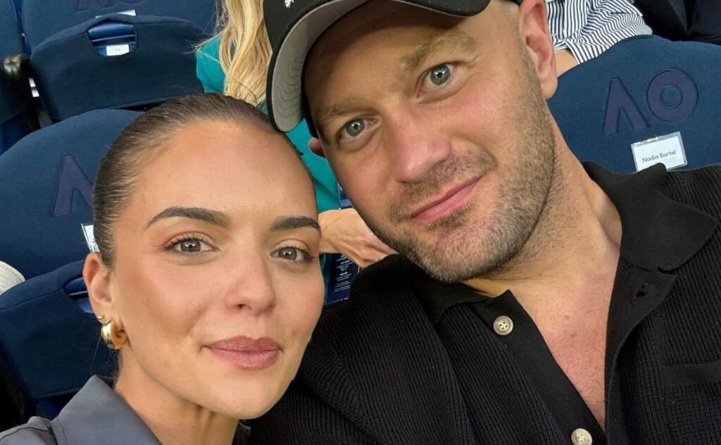 Olympia Valance and former AFL star partner Thomas Bellchambers