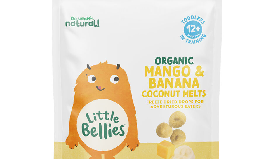 Little Bellies Organic Mango & Banana Coconut Melts product shot