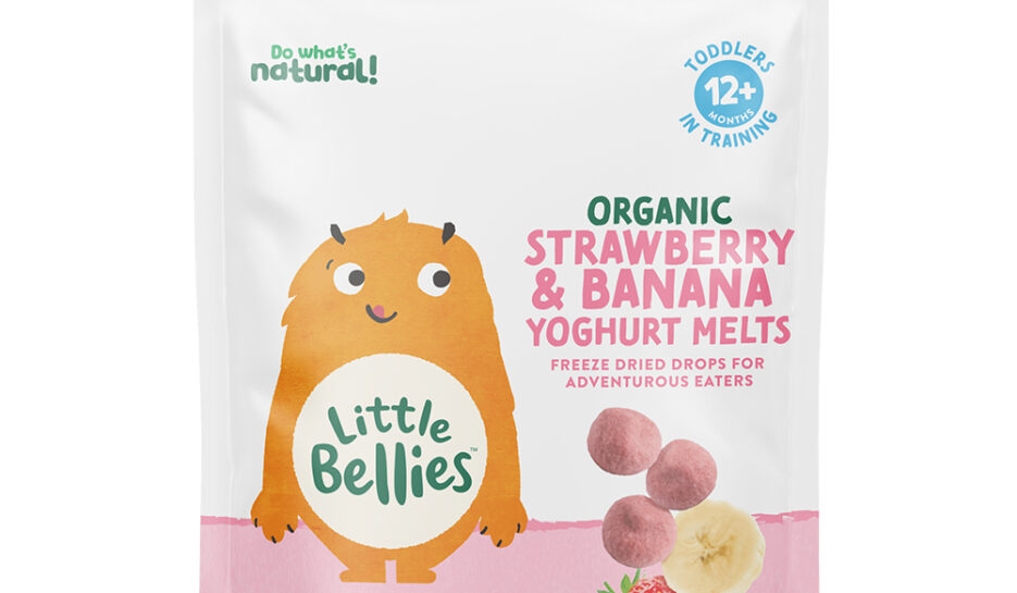 Little Bellies Organic Strawberry & Banana Yoghurt Melts product shot