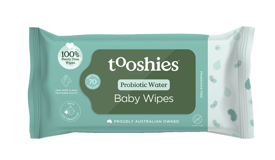 tooshies Probiotic Pure Water Baby Wipes