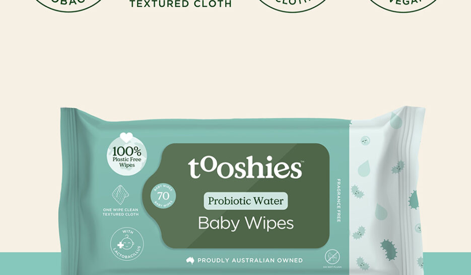 tooshies Probiotic Pure Water Baby Wipes