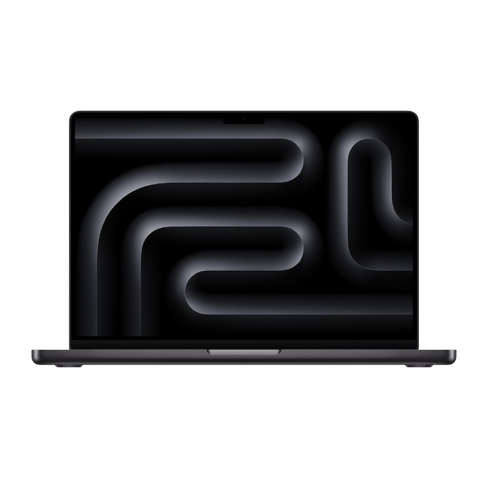 Apple MacBook Pro 14 inch with M4 chip in Space Black.
